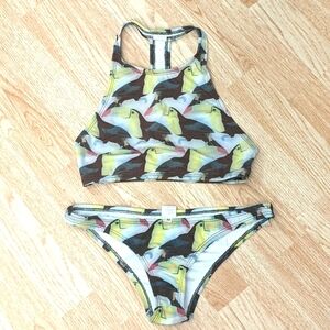 Velvet Sphynx Bikini - tucan print